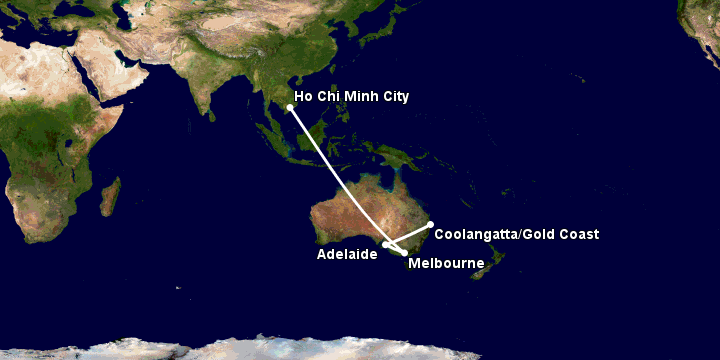 Bay từ Sài Gòn đến Gold Coast qua Melbourne, Adelaide