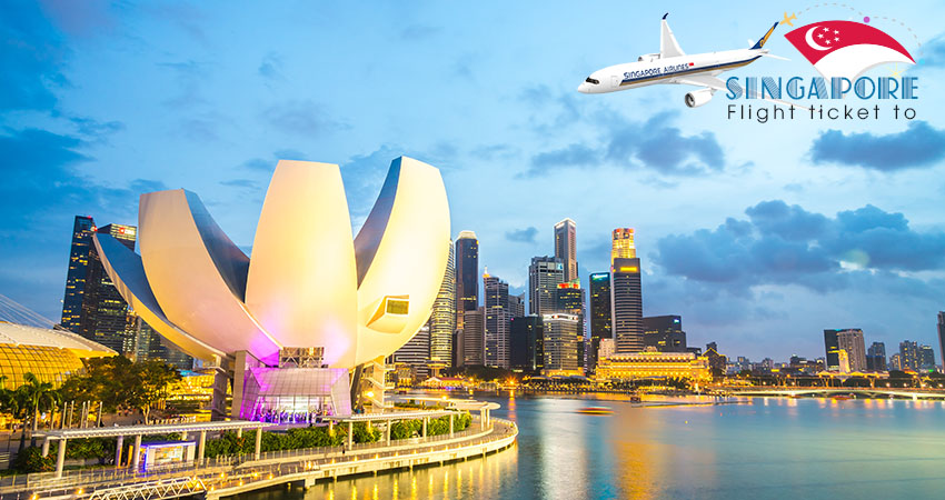 ve may bay singapore airlines di singapore